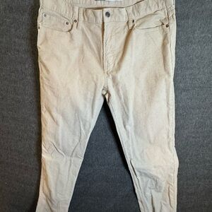 Men's Old Navy Corduroy Tan Pants Straight Legged Built In Flex